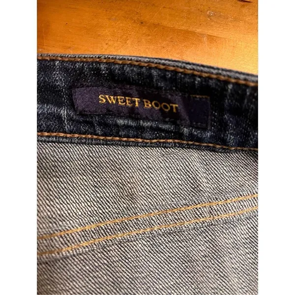 Lucky Brand Jeans Sz 10/30 Sweet Boot Cut Denim Blue Jeans Stretch Dark Wash (19 - Image 8