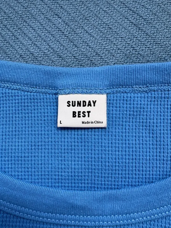 Sunday Aritzia Best Waffle Long Knit Sleeve - Image 2