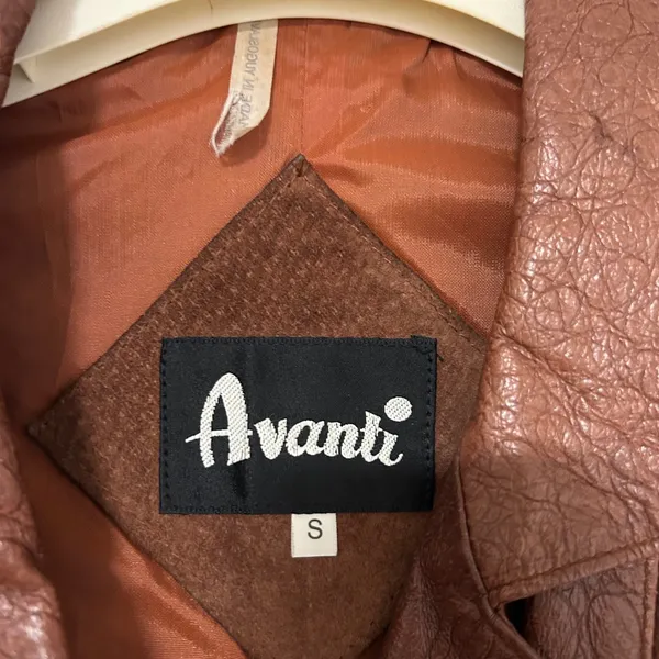 AVANTI Womens Brown Suede Leather Mix Jacket Size S‎ - Image 3
