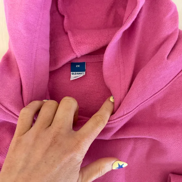 Pink Old Navy hoodie - Image 3