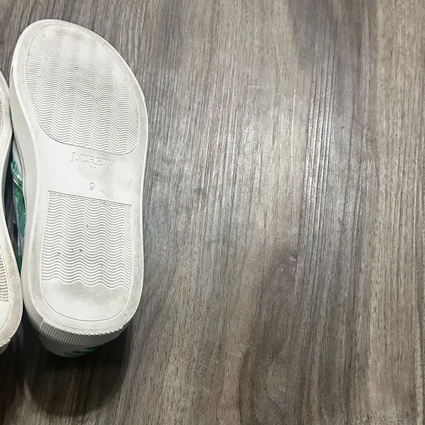 J. Crew White and Green Women's Sneakers - Image 7