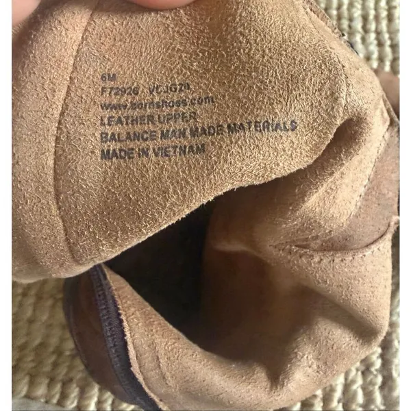 Born Elia Brown Suede Ankle Boots Womens 6М Side Zip Comfort - Image 6