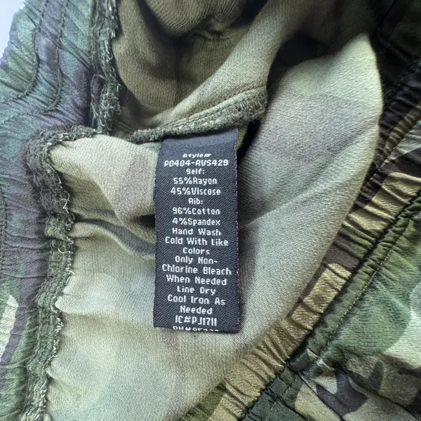 Sanctuary Camo Joggers Womens Small Green Camouflage Drawstring Waist Pants Soft - Image 7
