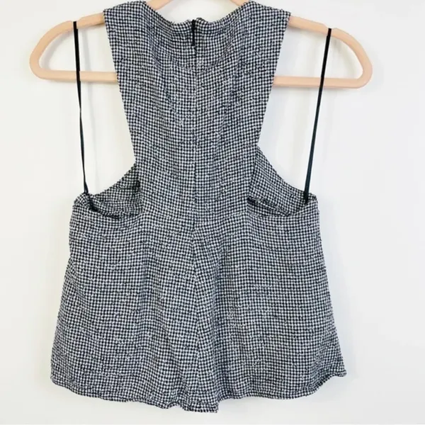 MANGO Gingham Halter‎ Twist Top Size XXS - Image 7