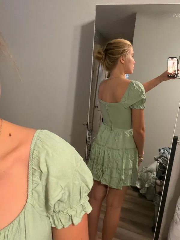 Green Sun Dress Size XS - Image 2