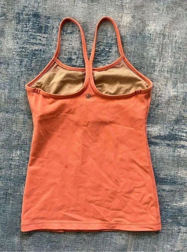 Orange Power Y Athletic Tank Top Size 4 - Image 4