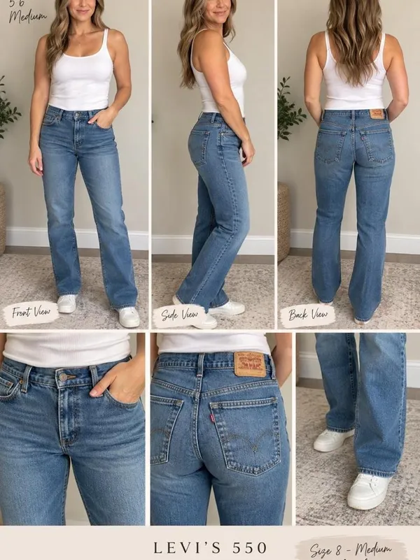 Levi’s 550 Relaxed Fit Jeans Size 8 Medium Y2K - Image 5