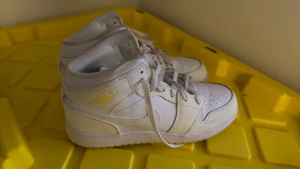Yellow Nike Air Jordan Mid  - Image 3