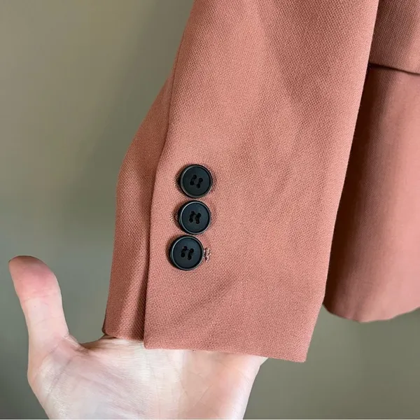 ✨ Deluc Women’s Salmon‎ Coral Sabrina Double Breasted Blazer Small NWT - Image 4