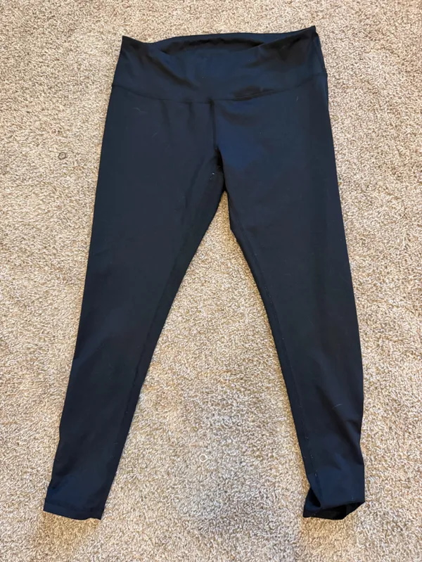 Z by Zella Perform Luxe High Waist Band 7/8" leggings size large black - Image 5