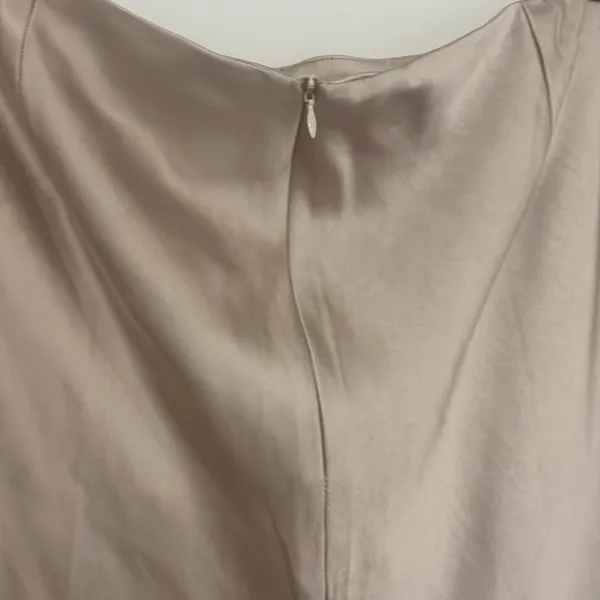 Champagne Satin Maxi Skirt - Image 6