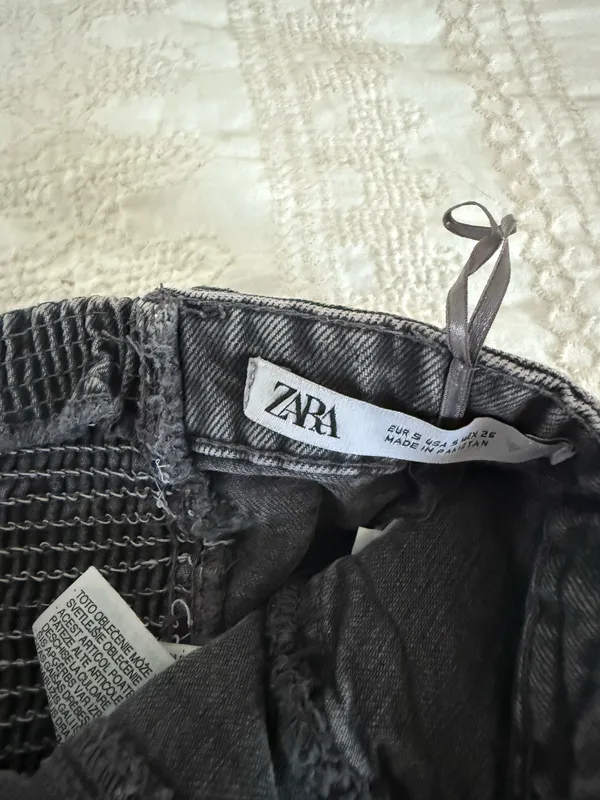 Black Denim ZARA Top Corset - Image 4