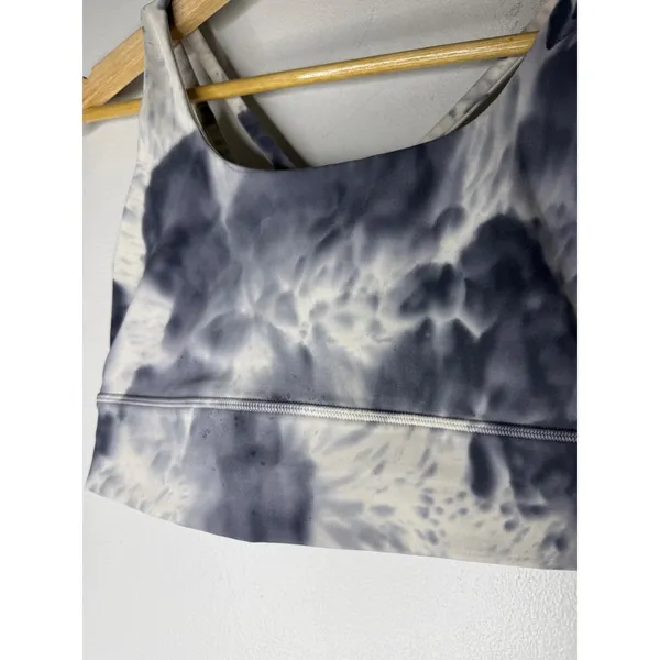 Lululemon Free To Be Serene Bra HN LL Diamond Dye Graphite Grey Size 6 - Image 2