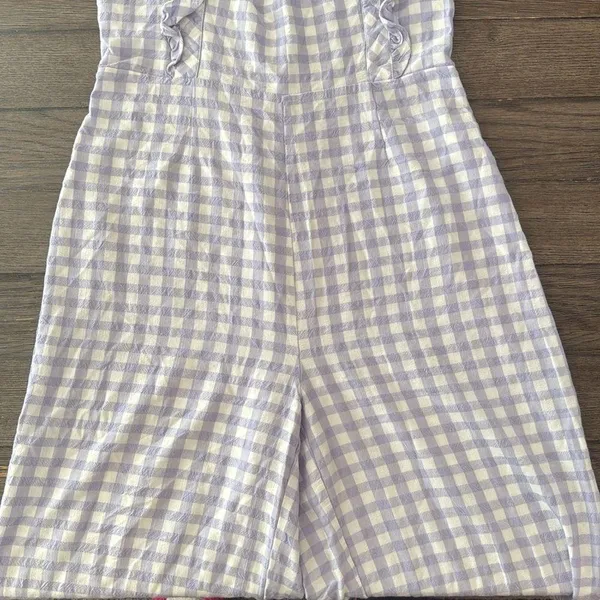 Urban Outfitters Emerson Gingham Ruffle Jumpsuit - Image 8