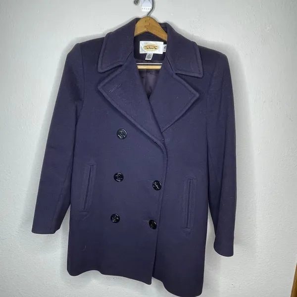 Talbot's Navy‎ Wool Coat - Image 6