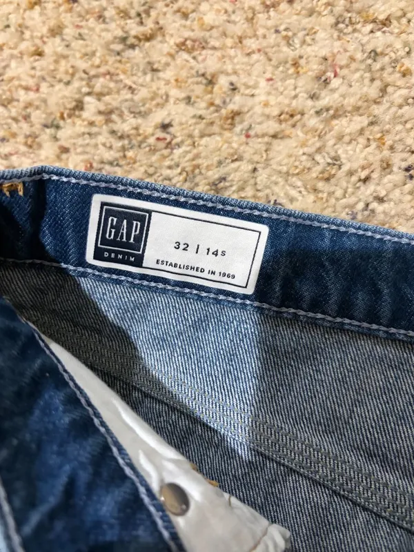Gap Work Force High Rise Carpenter Jeans Medium Indigo - Image 5