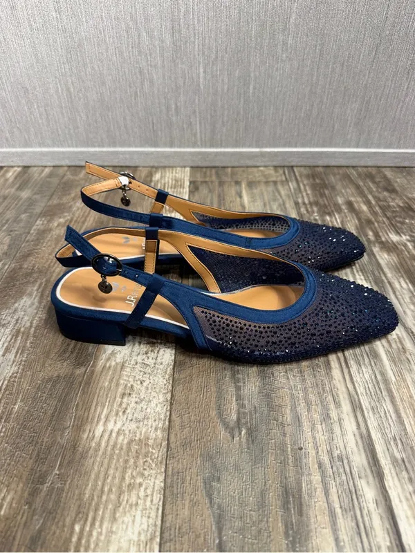 NWOB J. Renee Women’s Navy Slingback Low Heel Pumps Size 8.5 - Image 8