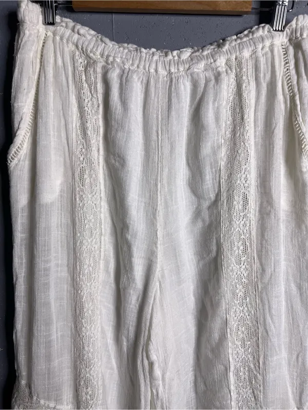 Free People Bali Alana Top and Pant Cloud Dancer Combo Set in size XL. - Image 5