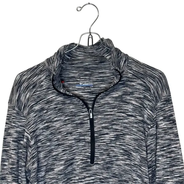 Columbia Womens Top Space Dye 1/4 Zip Fleece Athleisure Long Sleeve Size Large - Image 2