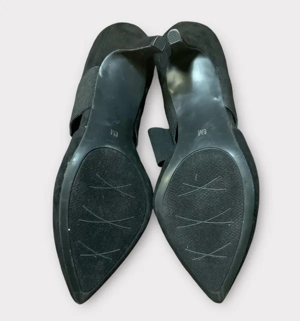 Women’s Impo Stretch Black Suede Kitten Heel Shoes Size 8 Pointed Toe - Image 7