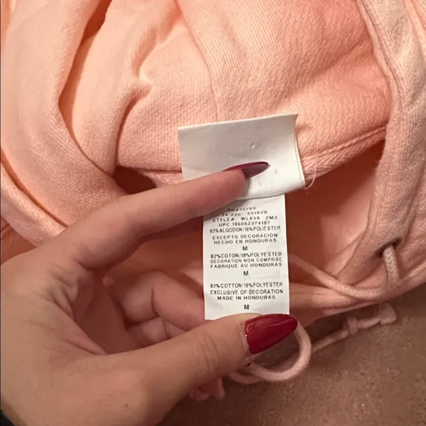 Champion Pink Cropped Hoodie - Image 8