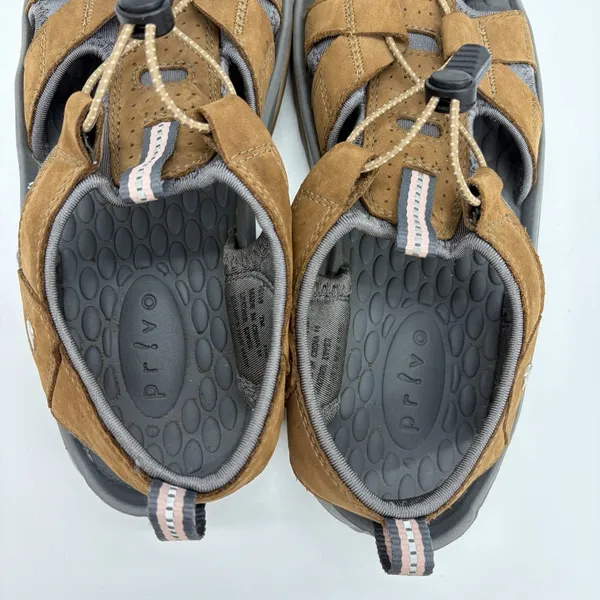 Privo by‎ Clarks Womens 7 Sandals Joyner Brown Leather Hiking Walking Outdoors - Image 7
