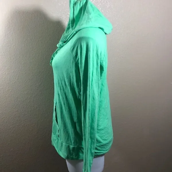 Champion green warm drawstring hoodie - Image 3