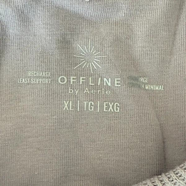 NWT AERIE‎ Ribbed Racerback Bra in Pale Purple - Image 3