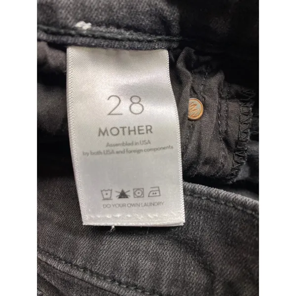 Mother The Tripper Not Guilty Women's Jeans Size 28 Black Button Fly 1566Q-180 - Image 10
