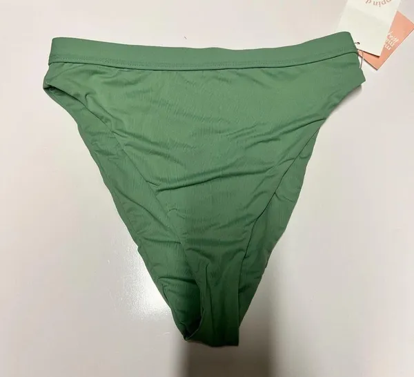 Dippin Daisy's Countess Bikini Top & Ultra Bottoms in Green - Image 3