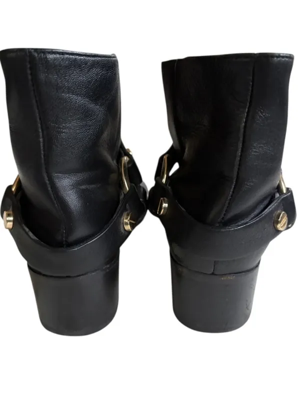 Stuart Weitzman Leather Expert Moto Boots Black Size 6 Retail $595.00 - Image 8