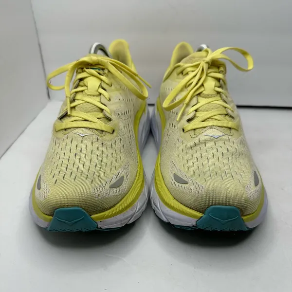 Hoka Womens size 9.5 B Clifton 8 Yellow Running Sneakers 1119394 - Image 2