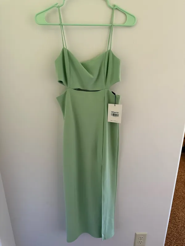 Hello Molly Midi Dress Green Sage - Image 2