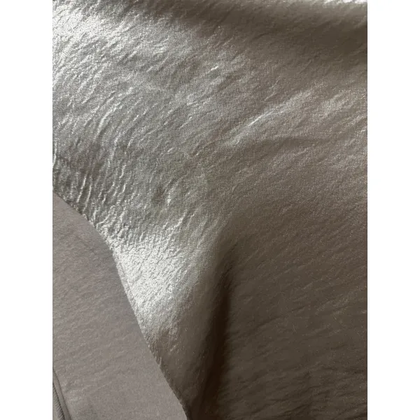 re:named Silver Metallic High Slit Maxi Wrap Skirt Small Evening Party size sm - Image 7
