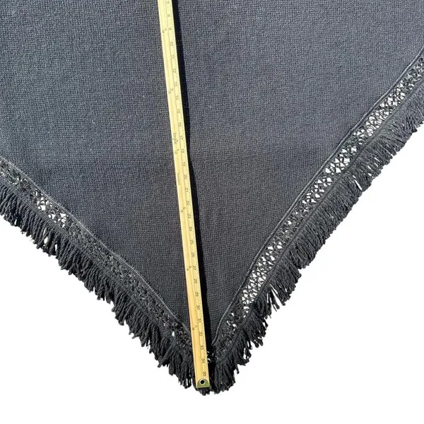 Liz Claiborne Black‎ Fringe Shawl - Image 4