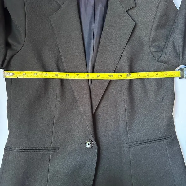 Ben Over Black Blazer Womens Sz 10 Modern Fit single‎ Button - Image 6