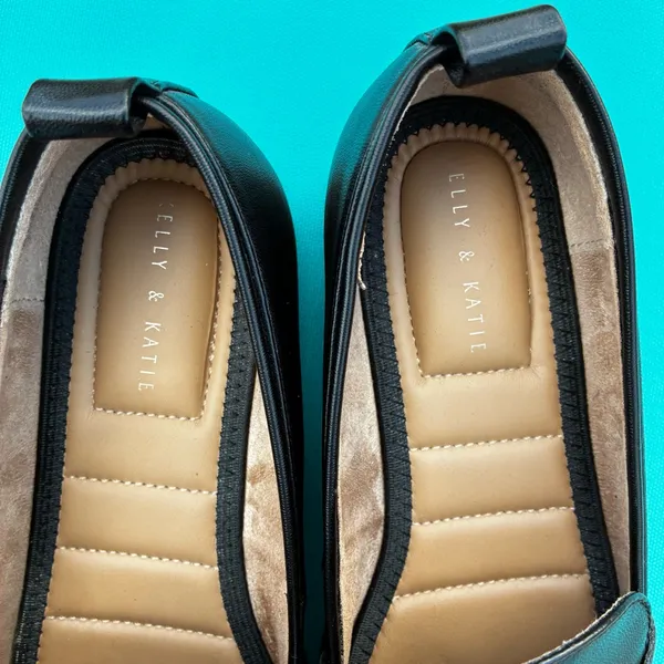 Kelly & Katie Black Flats Sleek Slip-On Loafers - Image 16