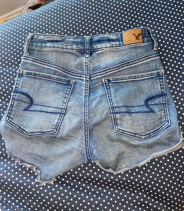 American Eagle High Waisted Jean Shorts - Image 2
