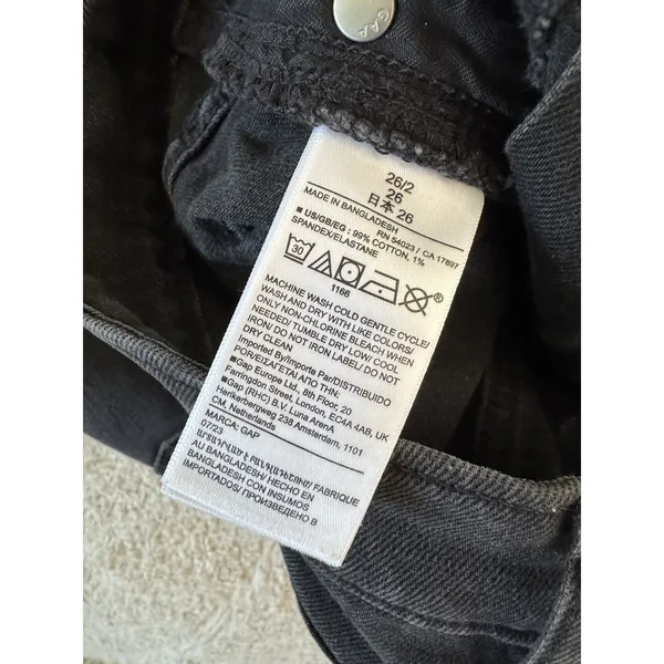 Gap Black Stretchy Denim Midi Pencil Skirt Women’s Size 26 / 2 - Image 8