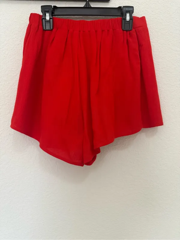 Superdown Gia Red High-Waist Pull On Shorts Size S Small NEW - Image 7