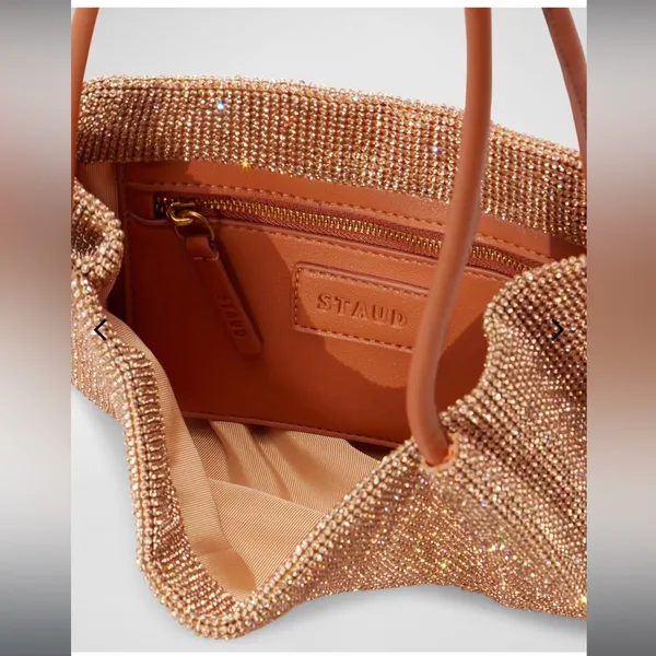 Staud Penny Crystal Mesh Shoulder Bag - Image 3