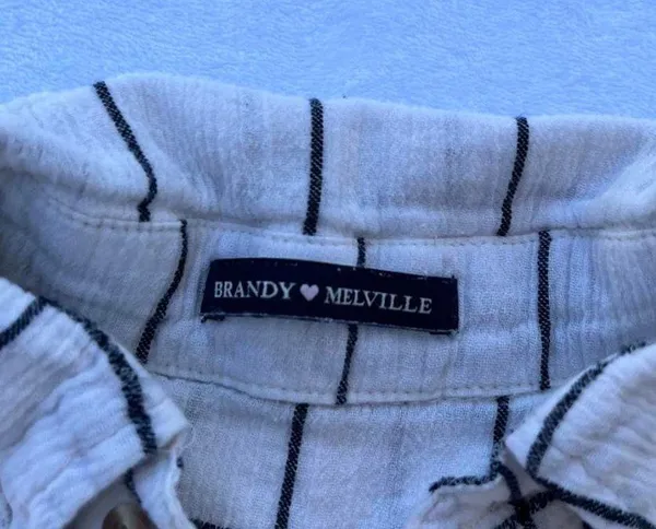 Brandy Melville Plaid Button Up - Image 2