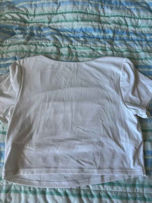 White aerie OFFLINE square neck double lined top - Image 4
