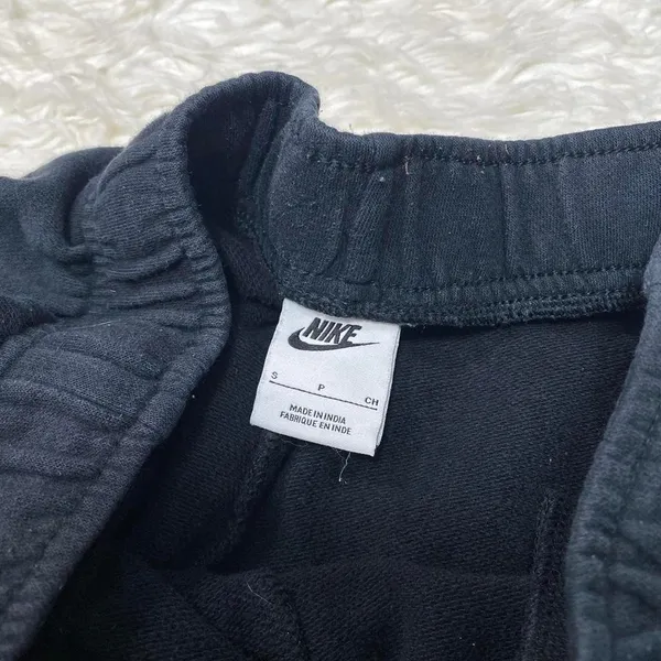 Nike Women'S Black Drawstring Elastic Waist Jogger Sweat Pants Basic Casual - Image 2