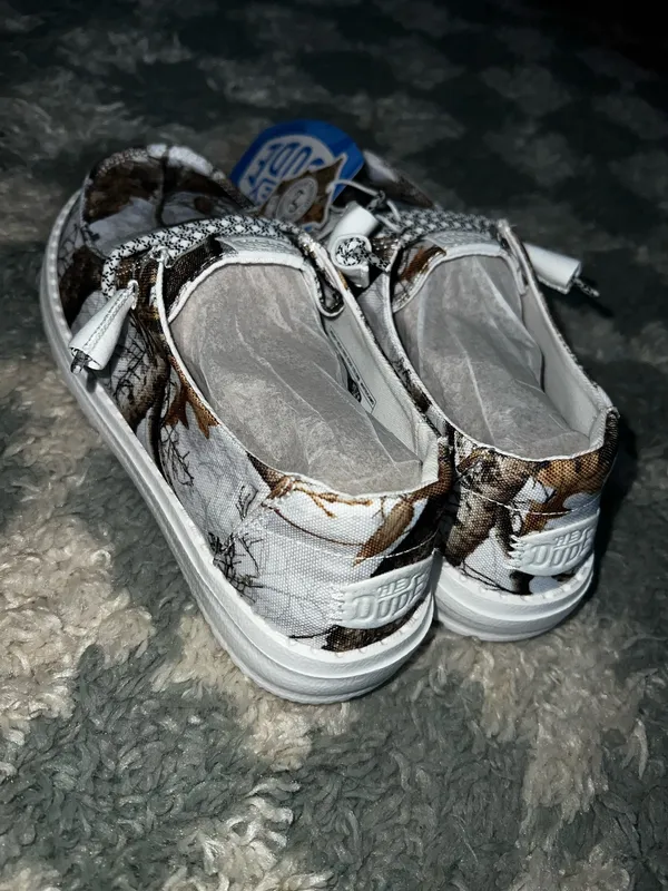 Women’s Camo Hey Dude Shoes - Image 3