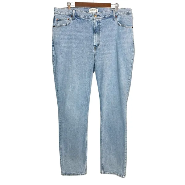 Abercrombie & Fitch The 90s Slim Straight Ultra High Rise Jeans Size 35/20 R‎ - Image 3