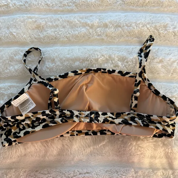 J. Crew Bandeau Bikini Top Leopard - Image 2
