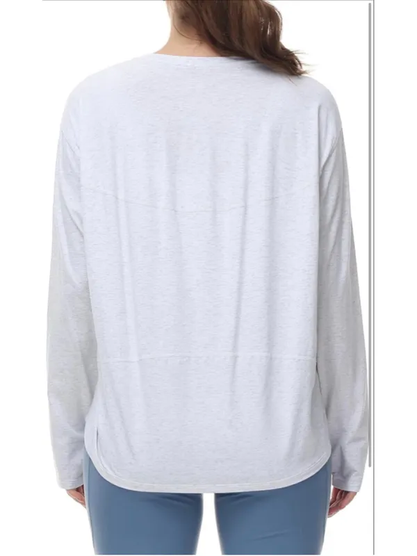 NEW THE GYM PEOPLE Long Sleeve Workout Shirts Back Loose Fit Running Tee XS - Image 8
