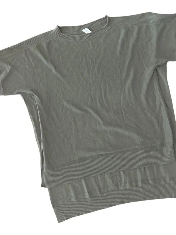 Lululemon Be At East Cashmere Blend Short Sleeve High Low Sweater Size OS - Image 13
