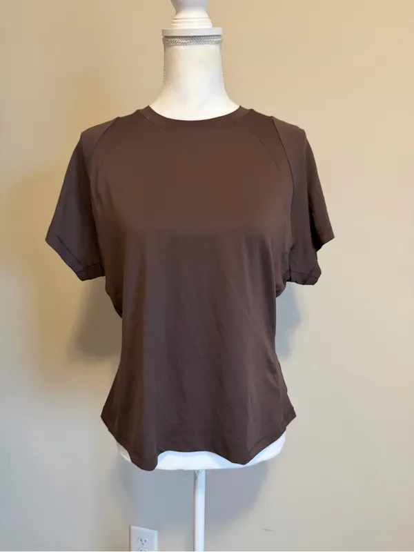 NWT Nike Skims Airy baby tee size XL dark sepia sold out color - Image 4